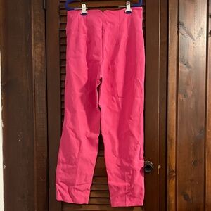 Women's High-Rise Straight Leg Pants in Vibrant Rose